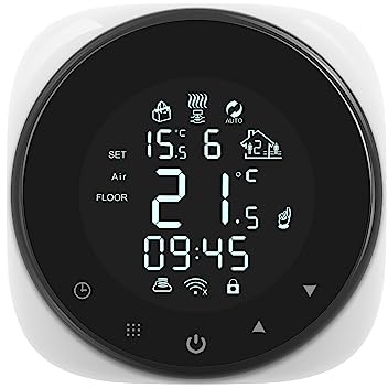 Thermostat, Thermostat Intelligent Tuya, régulateur de température for Eau/Chauffage Sol électrique/chaudière à gaz à Eau,Commutateur de contrôle de température(Electric Floor)