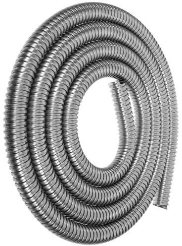 Housoutil Cable Covers Organiser White Cable Trunking Wire Protector Threaded Hose Coiled Tube Sleeve