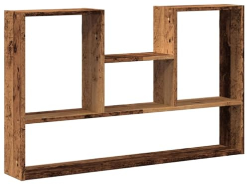 QJBSAVVA Bacheca da Parete Portaoggetti Shelfy Porta Cd Comodino Sospeso - Scaffale a Parete Legno Vecchio 99x15x60 cm in Truciolato per Cucina Muro Parete Bagno