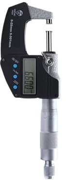 0-25-50-75-100mm Livello di protezione IP65 Micrometro esterno digitale Micrometro elettronico Calibro 0,001mm Strumenti di misurazione accurati(0-25mm)