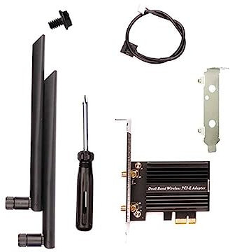 Joselin Wi-Fi 6E PCIe Tarjeta de Red InaláMbrica 5G/6Ghz Adaptador WiFi Bluetooth 5.2 PCI Express 802.11AX AX210 Tarjeta WiFi