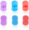 LOMIMOS Mini Finger Facial Brush, 6Pcs Soft Silicone Cleansing Brush Pore Cleaning Exfoliating Massaging Tool for Makeup Ultra-Light & Portable Face Scrubber