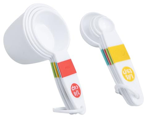 Mikinona Set Dosatori Riutilizzabili per Cucina Misurini Professionali in Controllo Volume Preciso per Latte in Polvere e Condimenti Utensili per e Misurazione