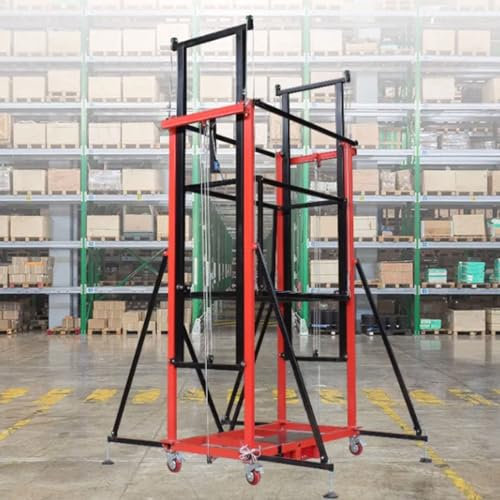 FLNOZAMZ Tavolo elevatore per ponteggi elettrici Carico Massimo 300 kg, ponteggio di Sollevamento Elettrico, Ascensore Multifunzionale Pieghevole Mobile, Decorazione Domestica (5M)