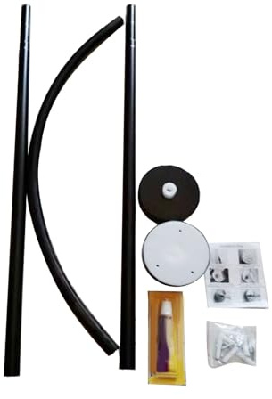 Varilla de cortina de ducha curva Varilla de esquina de acero inoxidable de montura de acero inoxidable para el baño Varilla de ducha de a prueba de óxido para espacios pequeños