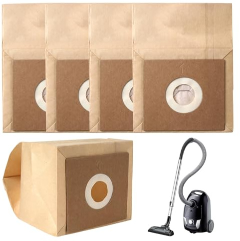 5Pcs Vacuum Cleaner Bags for Bush Argos Model VCB35B15C1J7W-70 VYTRONIX RBC02 BC-402 BC-501 Argos Value VC-401 VC-402 Vacuum Hoover 3D Strong Efficiency Cleaner Paper Dust Bags Accessories Xmas Gifts