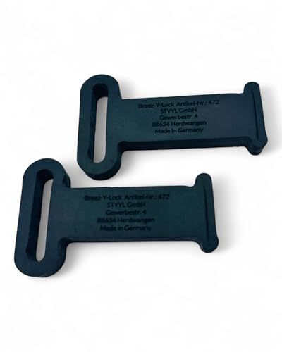 STYYL Breez-Y-Lock (Set) – Fenster- und Dachlukenhalter für Camper, Wohnmobil & Caravan | Verhindert Zuschlagen durch Wind | Einfache Montage, Robustes Vollgummi