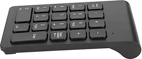 BONKZEBU Mini Teclado Numérico Inalámbrico Teclado Ergonómico Ligero 2.4G para Usuarios de PC de Entrada Rápida Blanco (Negro)