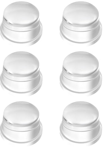 6 Piezas Tope de Puerta, Transparentes Para Puerta Autoadhesivos, Tope de Puerta para Suelo, Topes para Puertas Protección de Pared y Muebles (Redonda)