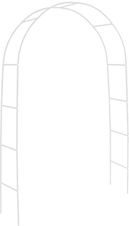 Tnfeeon Tonnelles Grande Extérieure de Mariage Décoration de Fête Noir Blanc Support Antirouille Fête d'anniversaire Vignes de Fleurs de Jardin en Métal Tonnelles pour Plantes Grimpantes de Jardin