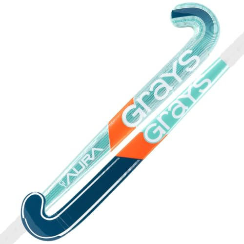 GRAYS Aura GT Junior Wooden Hockey Stick - Teal Navy