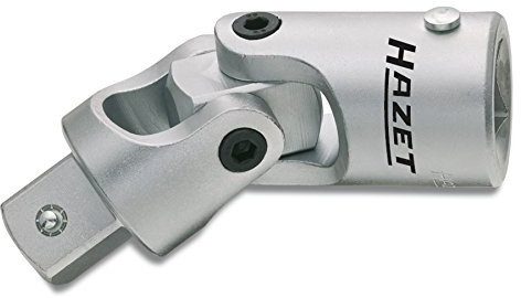 HAZET Universalgelenk 1121, 1 Zoll (25 mm) Vierkant, Chrom-Vanadium | Antrieb 1 Zoll (25 mm) Vierkant hohl, Abtrieb 1 Zoll (25 mm) Vierkant massiv, Chrom-Vanadium, verchromt, Länge 144 mm, 1195 g