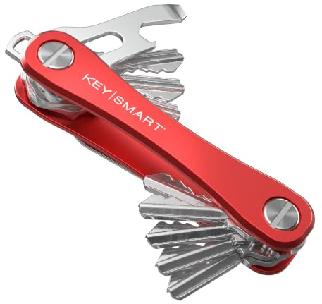 KeySmart Rugged Keychain Multitool Key Holder, Up to 14 Keys