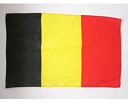 AZ FLAG Drapeau Belgique 250x150 cm Drapeau Belge Polyester 100D Fourreau | Usage intérieur et extérieur Drapeau décoratif België coutures doubles et bords renforcés avec fourreau pour mât