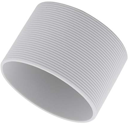 Sourcingmap Silicone Outdoor Round Nonskid Water Bottle Mug Cup Sleeve Cover 6.5cm Dia Light Gray