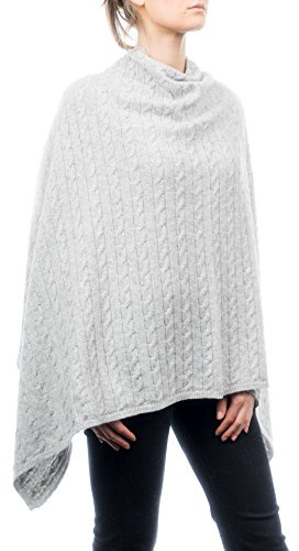 DALLE PIANE CASHMERE - Poncho kashmirblandning - Kvinna, Grå, one size