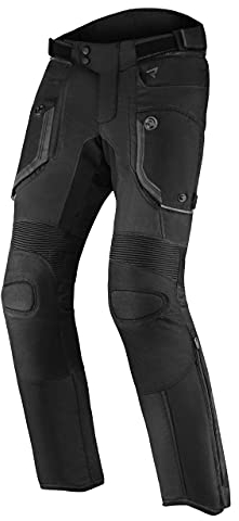 REBELHORN Borg Textile Motorradhose Für Männer Humax Membran Knieschützer Belüftung rutschfeste Paneele 3 Taschen Reflektierende Elemente