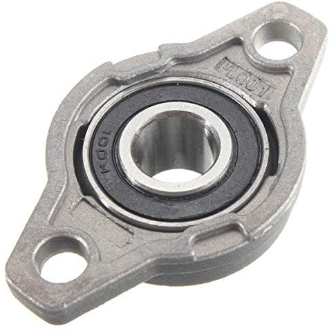 TuToy 2 Stück Kfl001 Stehlager-Flanschkugellager Aus Zinklegierung 12 Mm Bohrungsdurchmesser Kfl-Lager