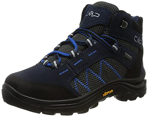 CMP Unisex barn barn Thiamat Mid 2.0 trekking sko Wp, Svartblå, 35 EU