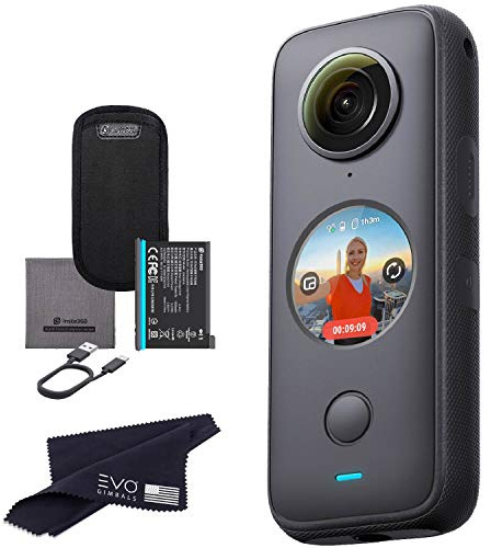 Insta360 ONE X2 360 Camera with Touchscreen - 5.7K30 360 Video, Front SteadyCam Mode, 18MP 360 Photo + InstaPano (No Card)