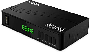 Decoder Digitale Terrestre IRRADIO KORA DTR-3341 che supporta lo standard DVB-T2 HEVC H.265, Funzione Media Player, Audio/Video/Foto, 1080p – Compatibile con TV Smart