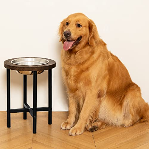 Yangbaga Extra High Elevated Dog Feeder, Raised Food & Water Station with Durable Metal Legs, 13 Cup Stainless Steel Bowl