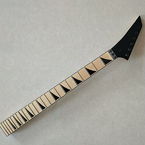 CAZARU Reverse Headstock Ahorn Gitarrenhals 24 Bünde für Stil Ahorn Griffbrett