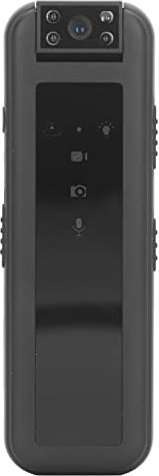 Videoregistratore Mini Body Camera, Body Cam Indossabile con Visione Notturna, Videocamera Tascabile HD 1080P con Clip Spia LED, Mini Body Camera per Casa All'aperto