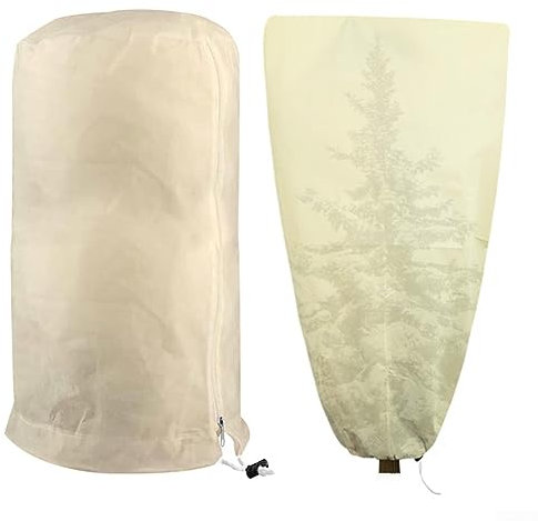 Winter Pflanze Frostschutz Abdeckungen, Pflanzenvlies Frostschutz Abdeckung Jacke Kordelzug Wiederverwendbar, Frostschutzjacke Warme Decke für Strauch Baum Pflanzen