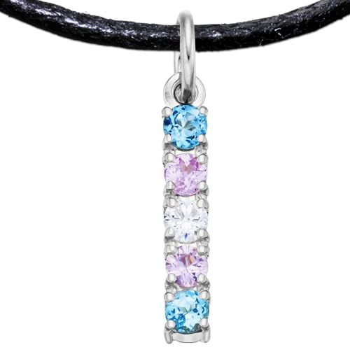 Transgenre Trans Drapeau Pierre Pendentif Argent 925 Plaqué Platine Bijou