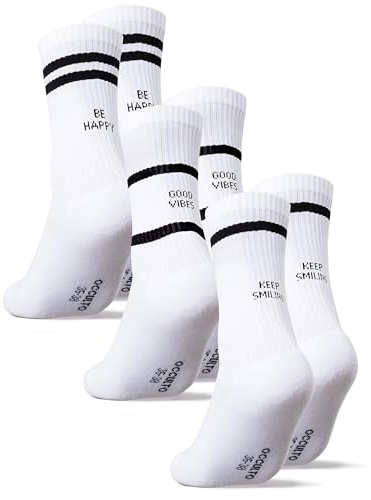 Occulto Tennis Strumpor Kvinnor & Män 3 Pack (modell: Leo) Happy 35-38
