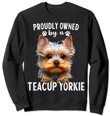 Teacup Yorkie Dad Collar Small Yorkshire Terrier Teacup Sweatshirt