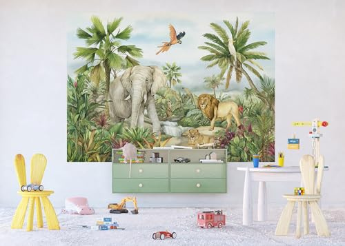 AG Design Vliestapete Kinderzimmer Dschungel, AFTDXL 1996 | Fototapete Wandbild | Premium XXL Wand Dekoration | 252 x 182 cm | Inklusive Kleister