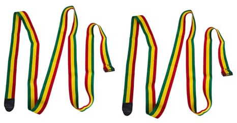FUNOMOCYA Verstellbarer Djembe Gurt Komfortabler Afrikanischer Trommelgurt aus Baumwolle 2 Stück als Schlagzeug Zubehör mit Verstellbarer Länge Geeignet für Handtrommeln