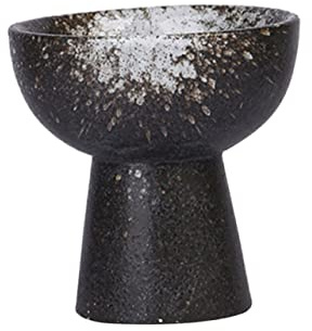 COSMEVIVI Ciotola in Ceramica Stile Giapponese Base Alta, Leggera e Resistente, come Tazza da Gelato o Coppa da Dessert Elegante