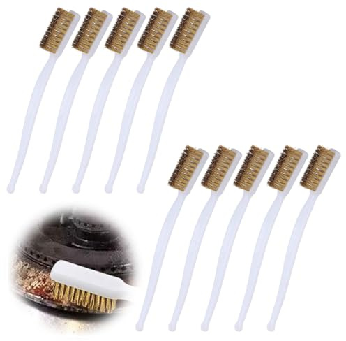 Messingbürste Klein 10 Stück,Messingbürste,Mini Drahtbürste,3D Drucker Reinigung Set Messing Bürste,Kleine Drahtbürste Messingbürste,Zum Reinigen von 3D-Druckern,Türen und Fenstern,Schmutz,Rost | Messing Bürste,Kleine Drahtbürste Messingbürste,Zum Reinigen von 3D-Druckern,Türen und Fenstern,Schmutz,Rost (10 Stück)