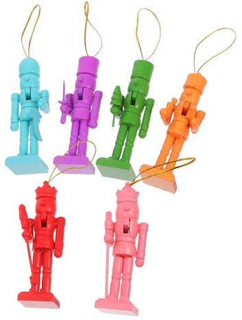 HOLIDYOYO 6pezzi in Da Appendere Decorazioni Per Albero Di Natale Colorati Natalizi Classici Ciondoli Per Feste