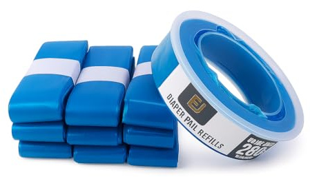 Eco Nappy Bin Refill – 9 Pack | Holds 280 Diapers Each | Universal Fit | Leak-Proof, Odor-Control Cassettes