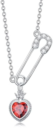 HARMONY BOLA Sicherheitsnadel Halskette 925 Sterlingsilber Sicherheitsnadel Anhänger Y Halskette Schmuck für Frauen Geburtstag
