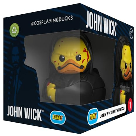 TUBBZ Boxed Edition: John Wick Chapter 3 - John Wick Pistol Cosplaying Rubber Duck Vinyl Figure