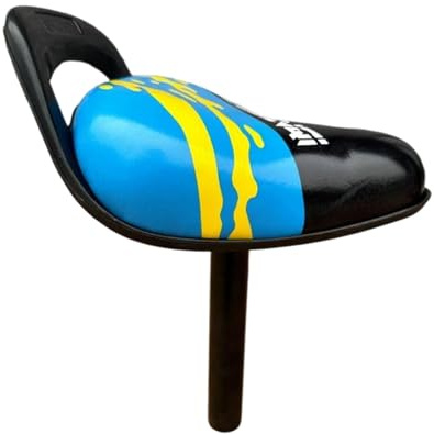 Fenteer Selle pour Vélo Enfant en PU Souple et Fer Siège Vélo Confortable Accessoires pour Bicyclette Enfant Coussin de Remplacement Pratique Adaptée Au Cycli, Bleu et Jaune