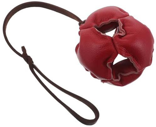 BUGUUYO Hundträning Bite Ball små valpleksaker hundinteraktiva leksaker små hundleksaker leksak för hund hundleksaksträning leksaker för husdjursleksaker för hundar Red