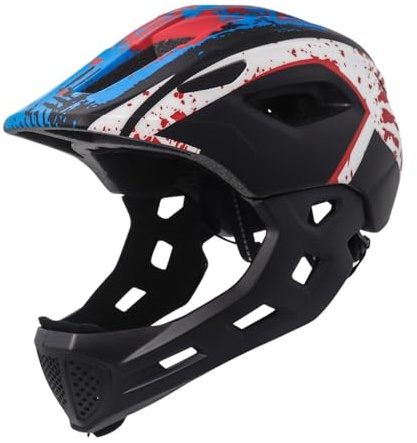 Nsaroche Casco per Bambini Casco da Bicicletta Attrezzatura Protettiva Materiale PC Leggero Interno Rimovibile Comodo Assorbimento degli Urti Adatto per Pa, Bianco E Nero