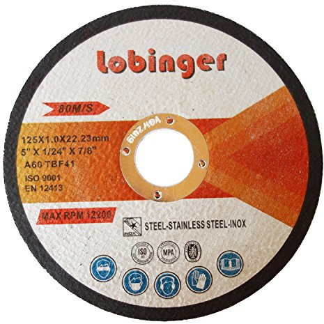 100 X lobinger® à tronçonner Flex Disques 125 mm x 1 mm