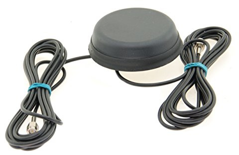Alda PQ Antenne zur Dachmontage für 2G (GSM), 3G (UMTS), GPS, GLONASS, WiFi/Bluetooth mit SMA/M Stecker und 2,5m Kabel 2,2 dBi Gewinn