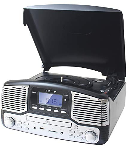 Nevir 8427155012375 GIRADISCOS GIRADISCOS NVR-812 VCDMUC Negro