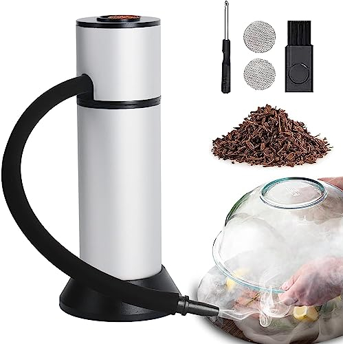 Boruit Pistola Affumicatore,Affumicatore a Freddo Portatile per Salmone Salumi Pesce Formaggio da Cucina, Adatto per BBQ Campeggio a Casa all'aperto, generatore di Fumo Freddo per Carne