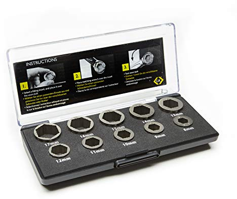 C.K T4360 räddningsmutter- och bultutdragare set