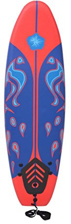 Susany Surfboard Surfbretts 170 x 46,8 x 8 cm aus weichem XPE Mit Traktionspad,Maximale Belastbarkeit:90 kg,Blatt Surfboard Board Shortboard Wellenreiter Anfängerbrett für Erwachsene Kinder