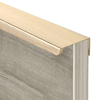 Versteckte Küchengriffe Gold Schrankgriffe Unsichtbare Aluminiumlegierung Möbelknöpfe Türgriff Moderne Schlafzimmer Schubladengriffe, mit Schrauben (Length 1200mm)